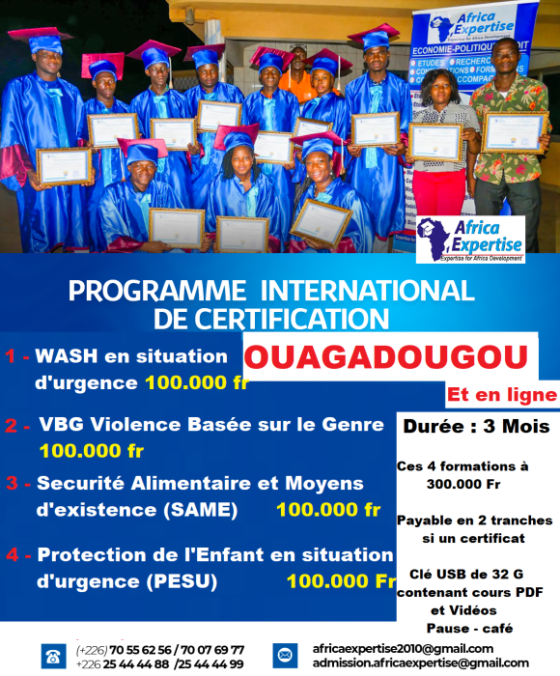 Ouverture des inscriptions pour la session de formation en Management